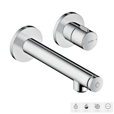 Immagine di Axor UNO miscelatore lavabo select ad incasso a muro da 158 mm, finitura cromo 45112000