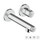 Axor UNO miscelatore lavabo select ad incasso a muro da 158 mm, finitura cromo 45112000