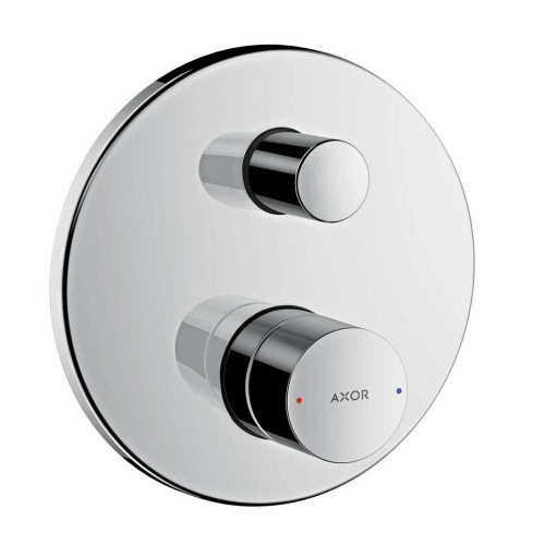 Immagine di Axor UNO miscelatore monocomando vasca, ad incasso, con maniglia zero e valvola antiriflusso, finitura cromo 45407000