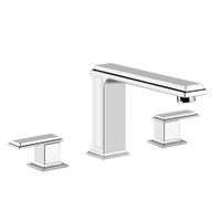 Immagine di Gessi ELEGANZA gruppo bordo vasca tre fori con bocca di erogazione finitura cromo  46045#031