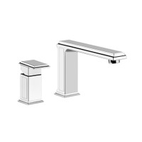 Immagine di Gessi Eleganza Gruppo bordo vasca due fori Cromo con bocca di erogazione SENZA scarico 46047#031