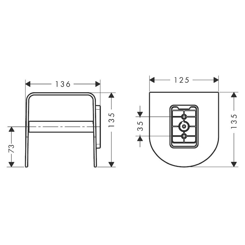 Immagine di Axor URQUIOLA portarotolo, finitura cromo 42436000