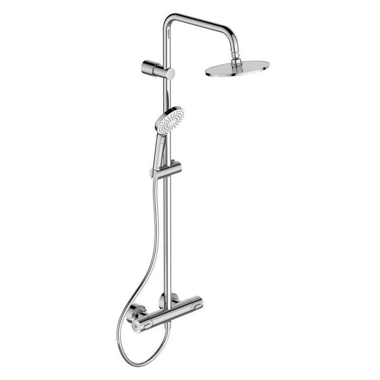 Colonna Doccia Ideal Standard Prezzi.Ideal Standard A6983aa Idealrain Duo Colonna Doccia Con Termostatico Esterno Ceratherm 100 Doccetta Evo Diametro 11 Cm Soffione Diametro 20 Cm Cromo Prezzi E Offerte Su Tavolla Com