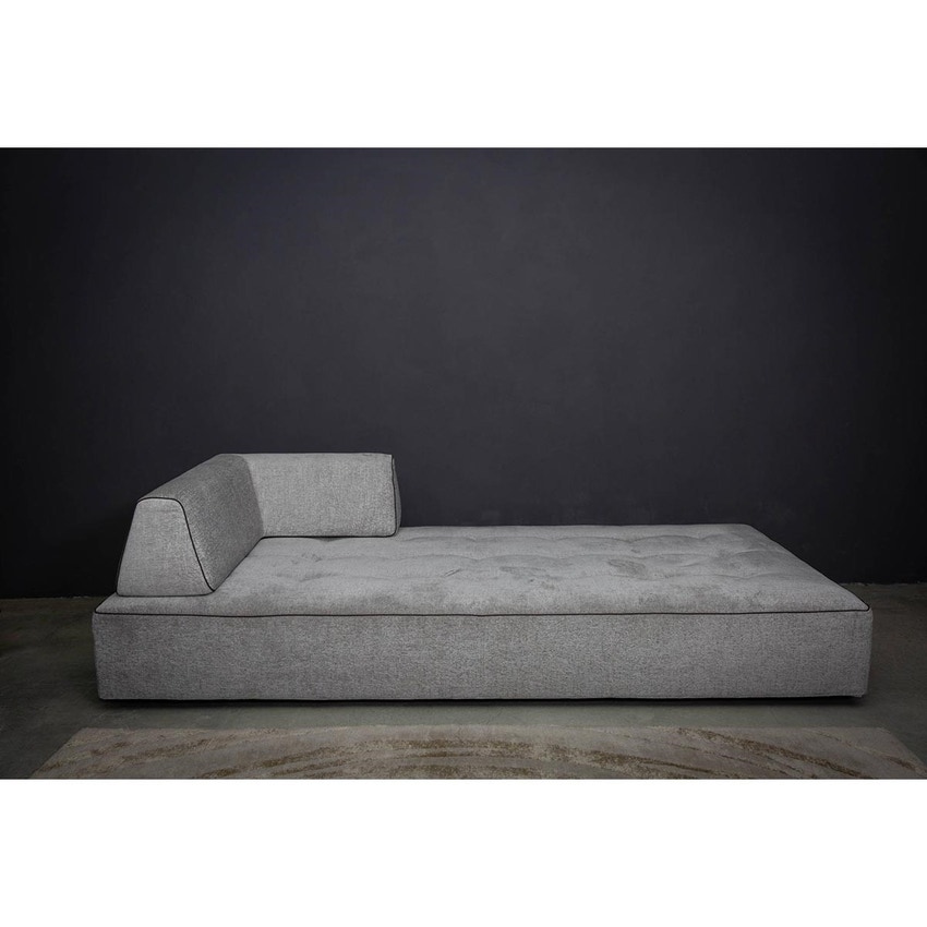 Immagine di Mussi ISOLA divano 3 posti 250x120cm in tessuto grigio e schienale in tessuto marrone ISL-M79