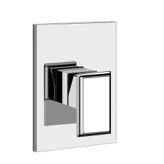 Immagine di Gessi ELEGANZA miscelatore doccia, a parete, 1 uscita, senza corpo incasso, finitura cromo 46061#031