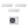 Mitsubishi Smart R32 Climatizzatore trial split inverter | unità esterna 5 kW unità interne 9000+9000+12000 BTU MXZ-3HA50VF+2xMSZ-HR25VF+MSZ-HR35VF