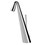 Immagine di Gessi CONO miscelatore lavabo H.33 cm, con scarico e flessibili di collegamento, finitura finox  45004#149