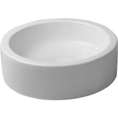 Immagine di Duravit STARCK 1 bacinella da appoggio soprapiano 46 cm senza foro per rubinetteria, con rettifica, senza troppopieno, senza bordo per rubinetteria, colore bianco 0445460000