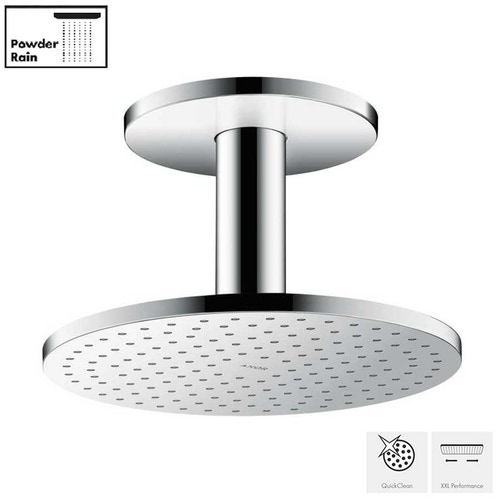 Immagine di Axor SHOWERSOLUTIONS soffione doccia 250 1jet con fissaggio al soffitto finitura cromo 35286000