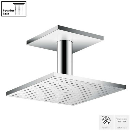 Immagine di Axor SHOWERSOLUTIONS soffione doccia 250/250 1jet con fissaggio a soffitto finitura cromo 35308000