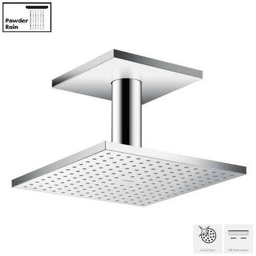 Immagine di Axor SHOWERSOLUTIONS soffione doccia 250/250 1jet con fissaggio a soffitto finitura cromo 35308000