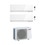 Immagine di Mitsubishi MSZ-EF Kirigamine ZEN R32 Climatizzatore dual split inverter, bianco | unità esterna 3.3 kW unità interne 5000+5000 BTU MXZ-2F33VF+2xMSZ-EF18VGW