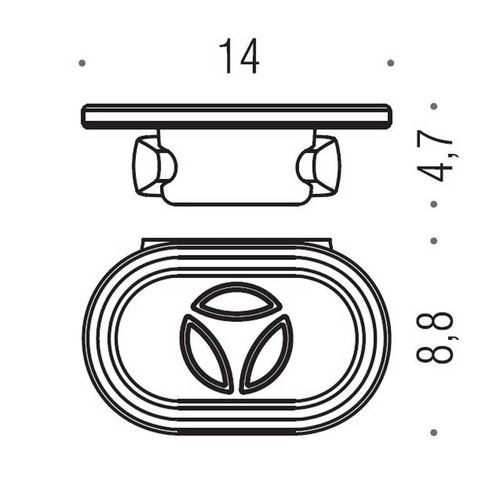 Immagine di Colombo Design ROAD portasapone, finitura cromo B80010CR-VAN