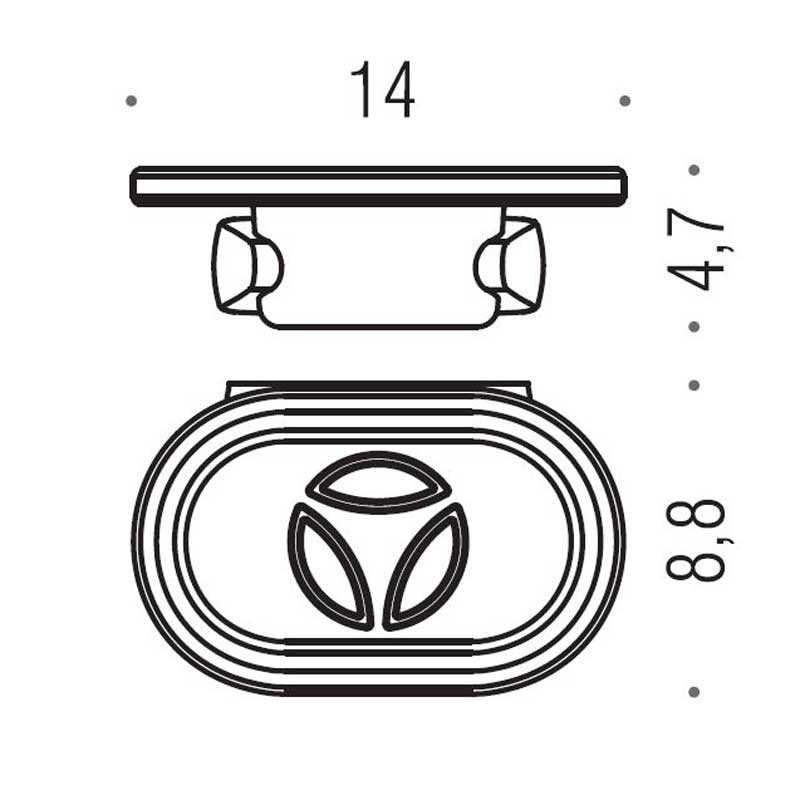 Immagine di Colombo Design ROAD portasapone, finitura cromo B80010CR-VAN