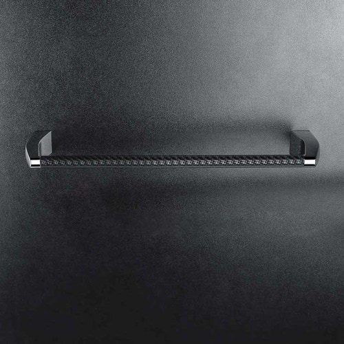 Immagine di Colombo Design ROAD porta salviette L.34,7 cm, finitura cromo/carbonio B80090CRQ