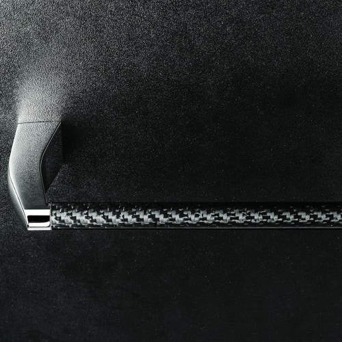 Immagine di Colombo Design ROAD porta salviette L.49,7 cm, finitura cromo/carbonio B8010CRQ