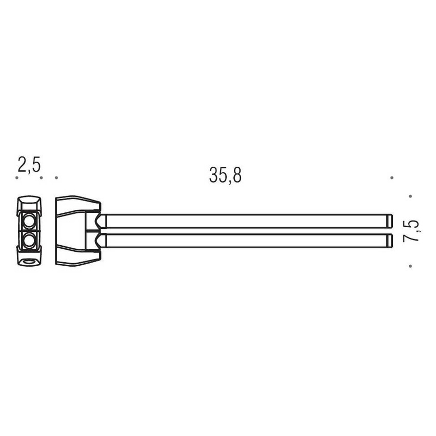 Colombo Design B80120CR ROAD porta salviette doppio a snodo, finitura cromo