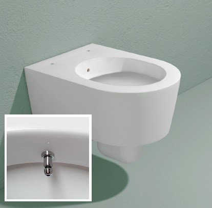 Immagine di Flaminia MINI LINK vaso sospeso con erogatore bidet, bianco 5064-ERWCB
