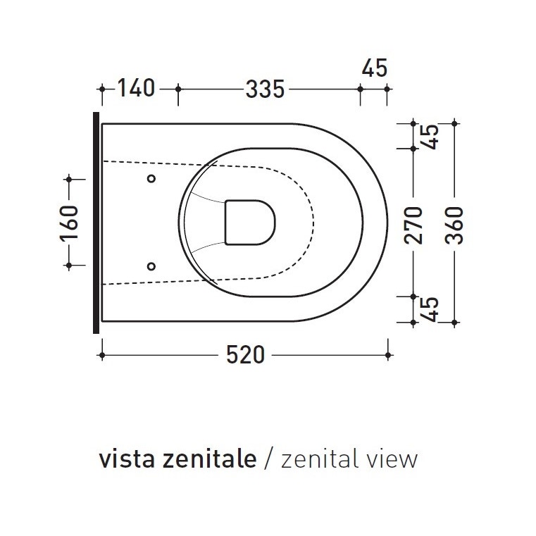 Immagine di Flaminia APP vaso back to wall con sistema goclean®, senza sedile, colore bianco finitura lucido AP117G
