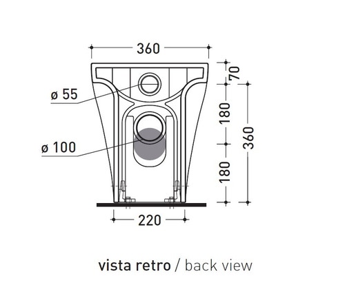 Immagine di Flaminia APP vaso back to wall con sistema goclean®, senza sedile, colore bianco finitura lucido AP117G