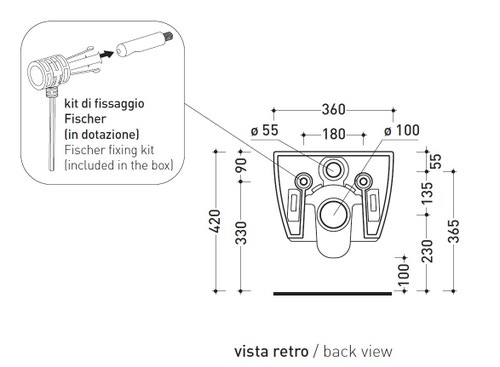 Immagine di Flaminia APP vaso sospeso, senza sedile, colore bianco finitura lucido AP118