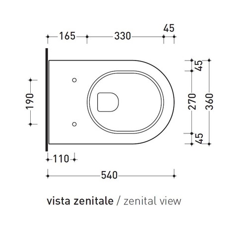 Immagine di Flaminia APP vaso sospeso, senza sedile, colore bianco finitura lucido AP118