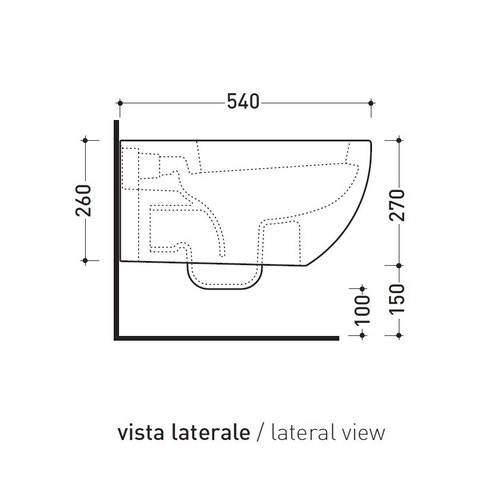 Immagine di Flaminia APP vaso sospeso, senza sedile, colore bianco finitura lucido AP118