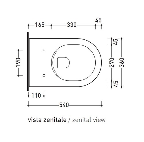 Immagine di Flaminia APP vaso sospeso con sistema goclean®, senza sedile, colore nero finitura lucido AP118GNER