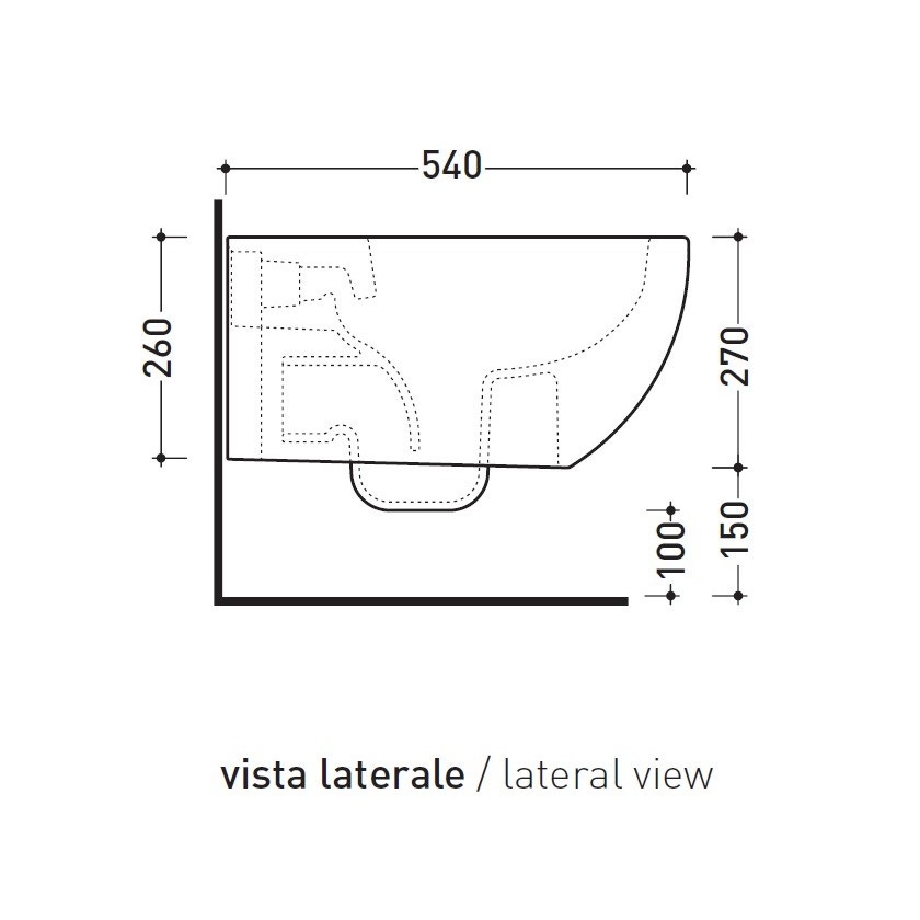 Immagine di Flaminia APP vaso sospeso con sistema goclean®, senza sedile, colore nero finitura lucido AP118GNER