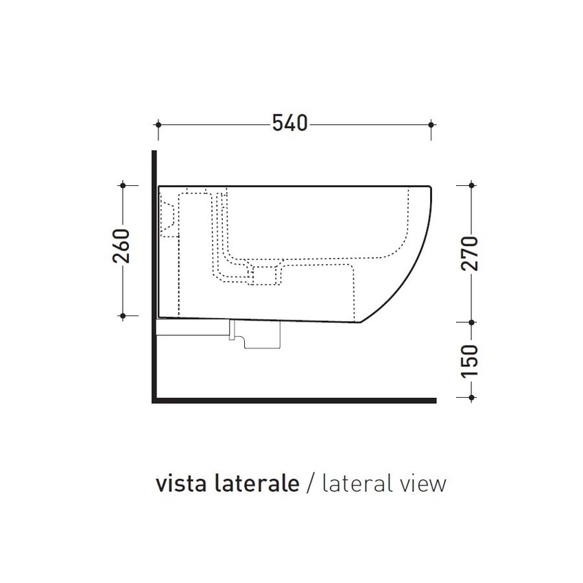 Immagine di Flaminia APP bidet sospeso monoforo, colore bianco latte finitura opaco AP218LAT
