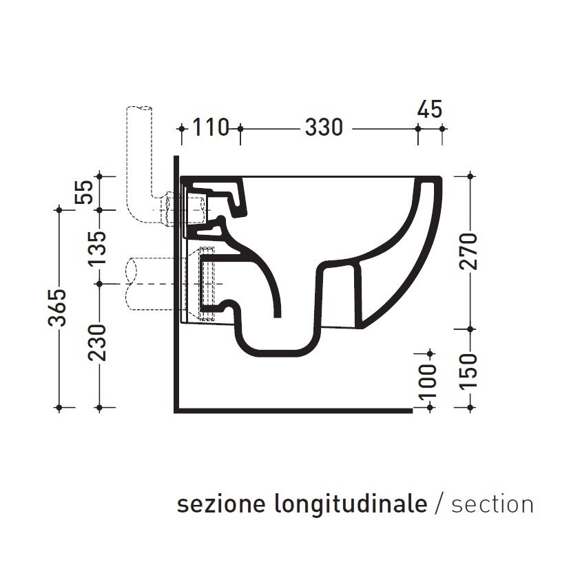 Immagine di Flaminia MINIAPP set sanitari sospesi, vaso con sistema goclean® e coprivaso slim con discesa rallentata, bidet monoforo con troppopieno, colore grigio lava finitura opaco AP119GGLA+AP219GLA+QKCW09GLA