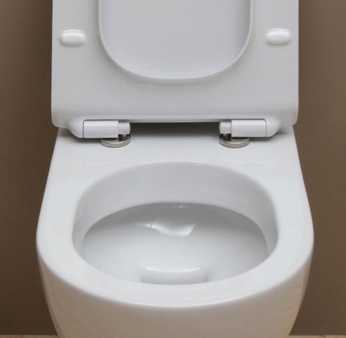 Immagine di Flaminia MINIAPP set sanitari sospesi, vaso con sistema goclean® e coprivaso slim con discesa rallentata, bidet monoforo con troppopieno, colore grigio lava finitura opaco AP119GGLA+AP219GLA+QKCW09GLA