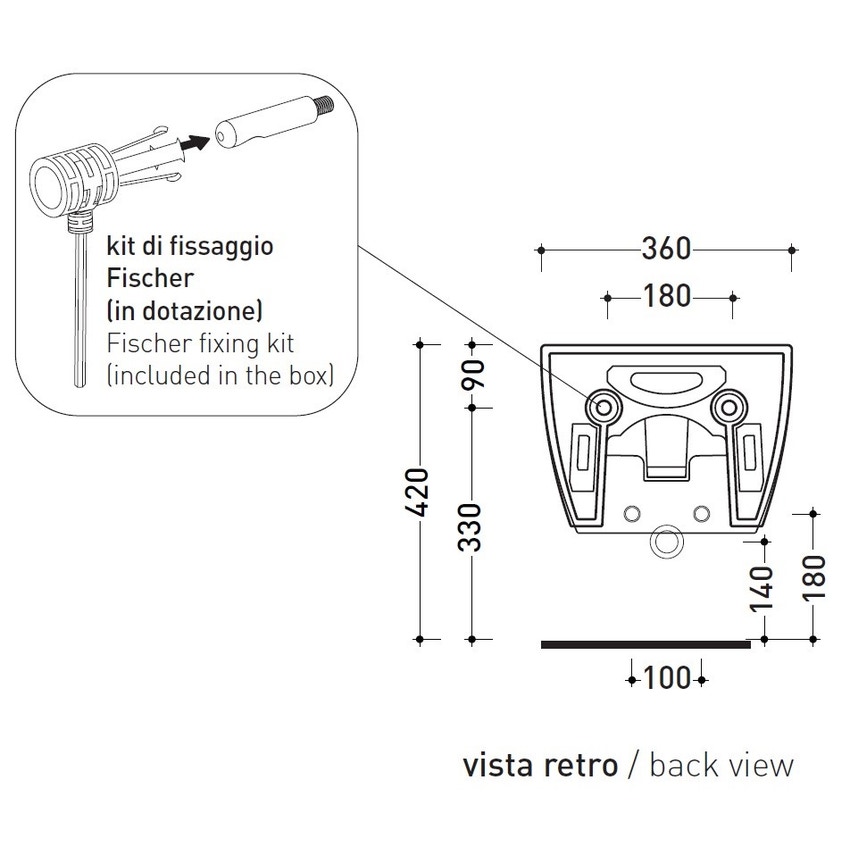 Immagine di Flaminia MINIAPP bidet sospeso monoforo, colore bianco latte finitura opaco AP219LAT