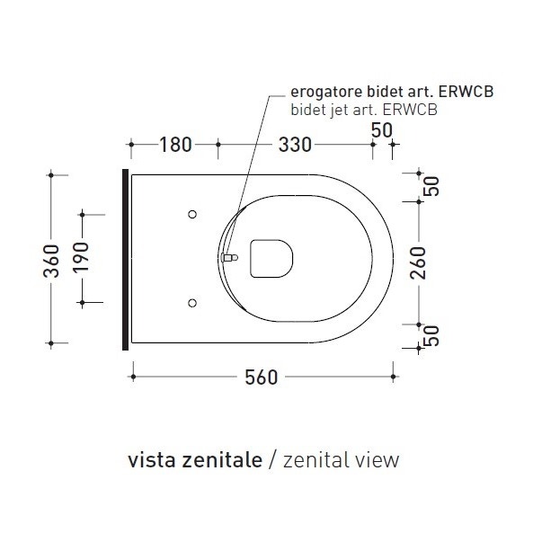 Flaminia Link Vaso Sospeso Con Sistema Goclean Ed Erogatore Bidet