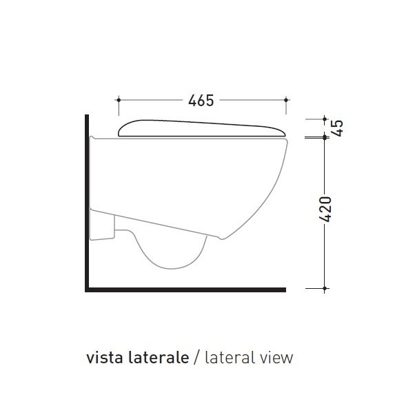 Immagine di Flaminia SPIN coprivaso avvolgente in termoindurente, a discesa rallentata, colore grigio lava finitura opaco 5085CW03GLA  