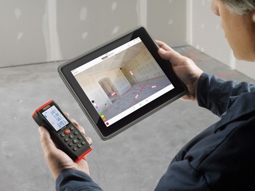 Immagine di Ridgid Distanziometro laser micro LM-400 Advanced con connessione Bluetooth, display retroilluminato ampio a 4 righe, portata 70 m, con regolazione istantanea delle misure, compresa custodia morbida 36813