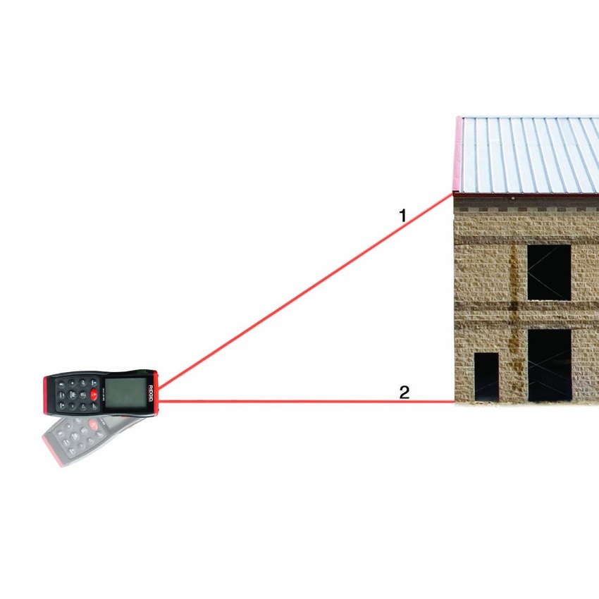 Immagine di Ridgid Distanziometro laser micro LM-400 Advanced con connessione Bluetooth, display retroilluminato ampio a 4 righe, portata 70 m, con regolazione istantanea delle misure, compresa custodia morbida 36813