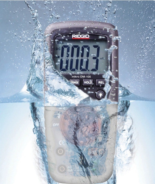 Immagine di Ridgid Kit composto da termometro micro IR-200 a infrarossi senza contatto e micro DM-100 multimetro digitale 37423+36798