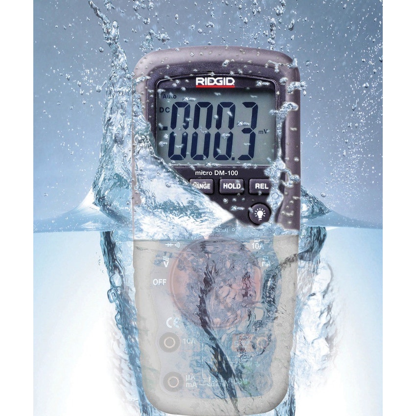 Immagine di Ridgid Kit composto da termometro micro IR-200 a infrarossi senza contatto e micro DM-100 multimetro digitale 37423+36798