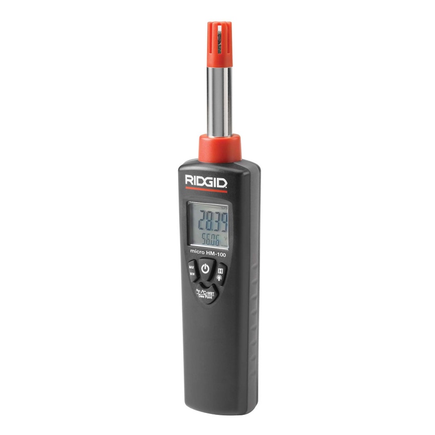 Immagine di Ridgid Kit composto da termometro micro IR-200 a infrarossi senza contatto e micro HM-100 tester per umidità/temperatura 36798+37438