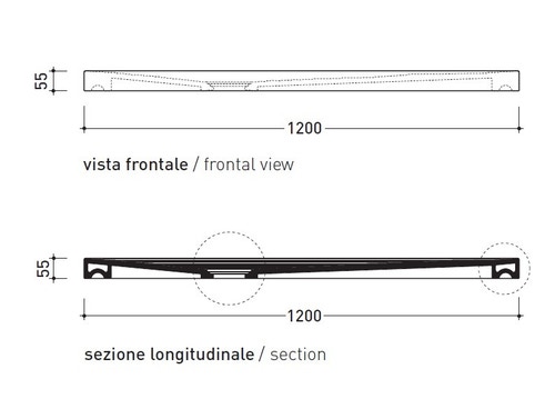 Immagine di Flaminia WATER DROP piatto doccia rettangolare L.120 P.80 cm, da appoggio o incasso filo pavimento, colore bianco finitura lucido DR120
