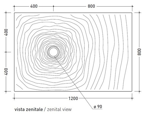 Immagine di Flaminia WATER DROP piatto doccia rettangolare L.120 P.80 cm, da appoggio o incasso filo pavimento, colore bianco finitura lucido DR120