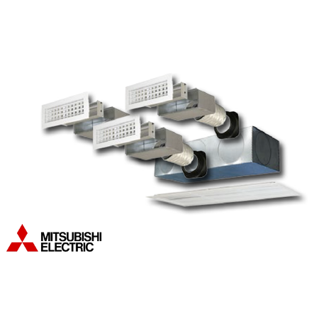 Immagine di Tecnosystemi KIT SVELTO 3 zone per climatizzatore canalizzabile (Mitsubishi sez-kd 35/50 val, sez-m 35/50 dal, pefy-p 40/50 vms1-e) 11166123