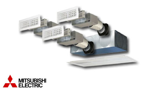 Immagine di Tecnosystemi KIT SVELTO 3 zone per climatizzatore canalizzabile (Mitsubishi sez-kd 35/50 val, sez-m 35/50 dal, pefy-p 40/50 vms1-e) 11166123