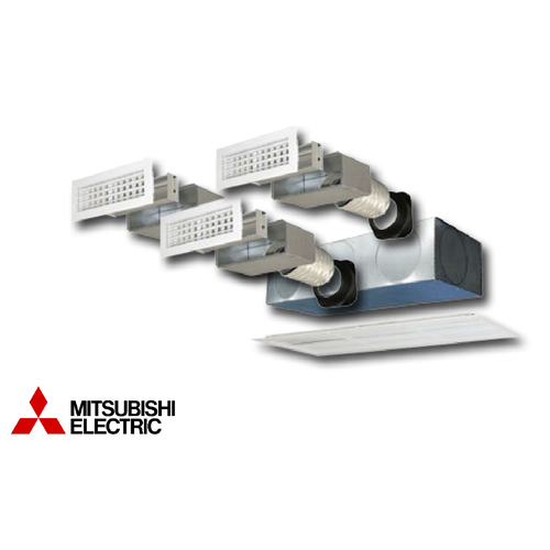 Immagine di Tecnosystemi KIT SVELTO 3 zone per climatizzatore canalizzabile (Mitsubishi sez-kd 35/50 val, sez-m 35/50 dal, pefy-p 40/50 vms1-e) 11166123