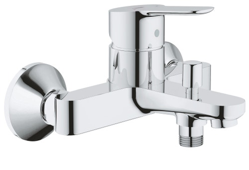 Immagine di Grohe BAUEDGE miscelatore monocomando per vasca/doccia finitura cromo 23334000