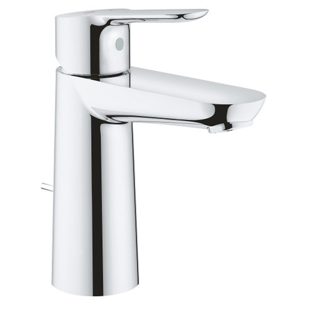 Immagine di Grohe BAUEDGE miscelatore monocomando H.17 cm per lavabo, con scarico, finitura cromo 23758000