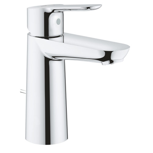 Immagine di Grohe BAUEDGE miscelatore monocomando H.17 cm per lavabo, con scarico, finitura cromo 23758000