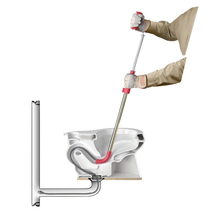 Immagine di Ridgid Stasatore per WC da 1 m con testa a bulbo 59787