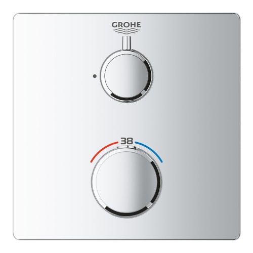 Immagine di Grohe GROHTHERM miscelatore termostatico a 1 via, finitura cromo 24078000